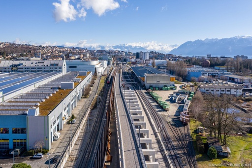 Un saut-de-mouton entre Lausanne et Renens | 15 fév. 2022